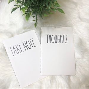 ❤️Rae Dunn Set of 2 Notebook Take Notes & Thoughts
